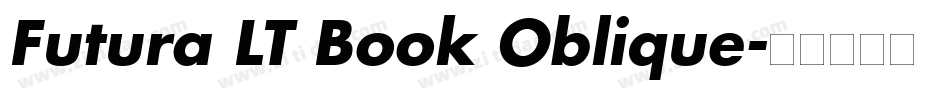 Futura LT Book Oblique字体转换